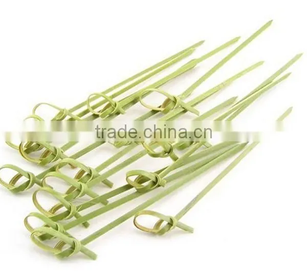 Disposable Pick,knotted Bamboo Picks,bamboo Decorative Knot Party Picks