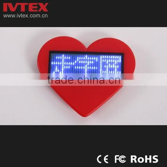 Digital Red Rechargeable Battery Backup Mini LED Display / LED Name Badge / LED Name Tag photo-3