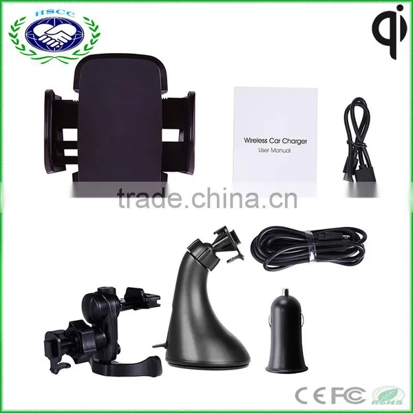3 Coils Wireless Car Charger Big Wireless Charger Area for Universal Smart Phone photo-3