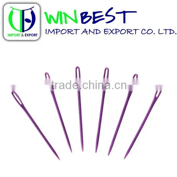 High Quality Cheap Colorful Plastic Sewing Needles For Adults And Children photo-3