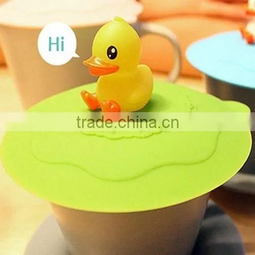 Hot Selling Delicate 100% Safe Food Grade Silicone Cup Lid,silicone Coffee Cups Cover photo-3