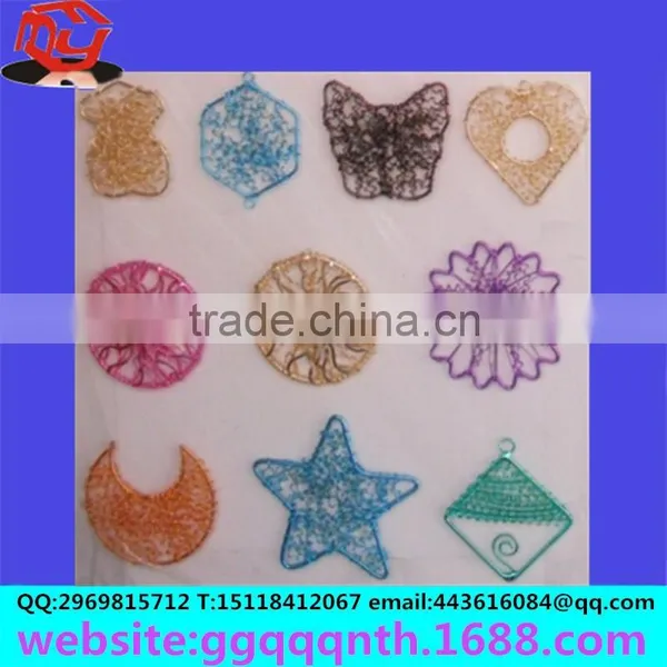 Christmas Ornaments Lamp Hanging Ornament Home Decor Accessories Metal Wire Copper Iron Hand Woven Flower photo-2