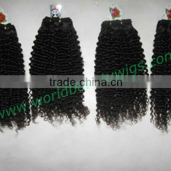 100% Human Hair Weft Extension,curl