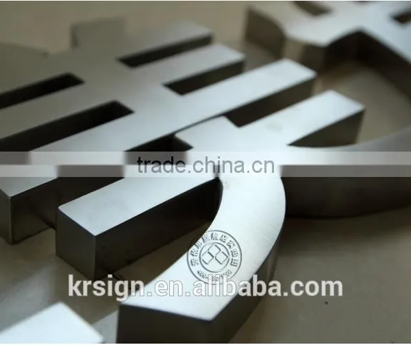Whole Sale Price Laser Grinding 3d Stainless Steel Mental Letter Sign of Alphabet Letter With Polished Surface Treatment photo-5
