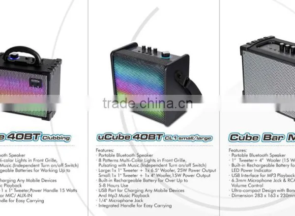 Stage Speaker With Disco Light With Portable Handle Multi-Color Wireless Club Pro System Trolley Speaker photo-4
