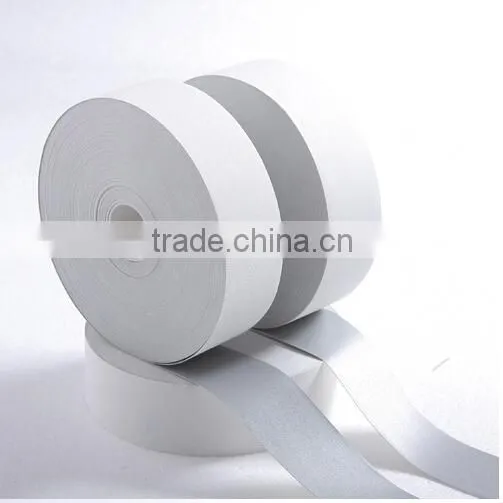 High Visibility Silver Double/single Side Elastic Reflective Tape Elastic Reflective Tape for Clothing Bag Quality Choice photo-4