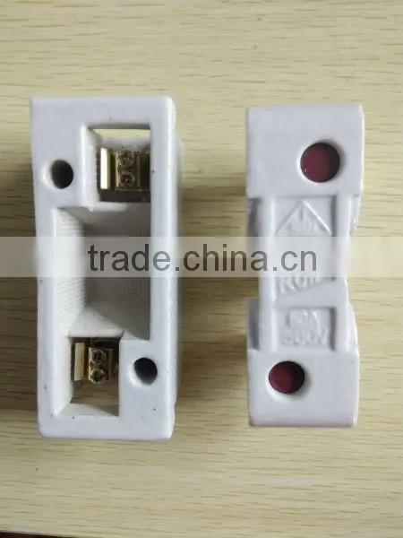 Porcelain/Ceramic Plug-in Blade Fuse Holder 60A 500V photo-5