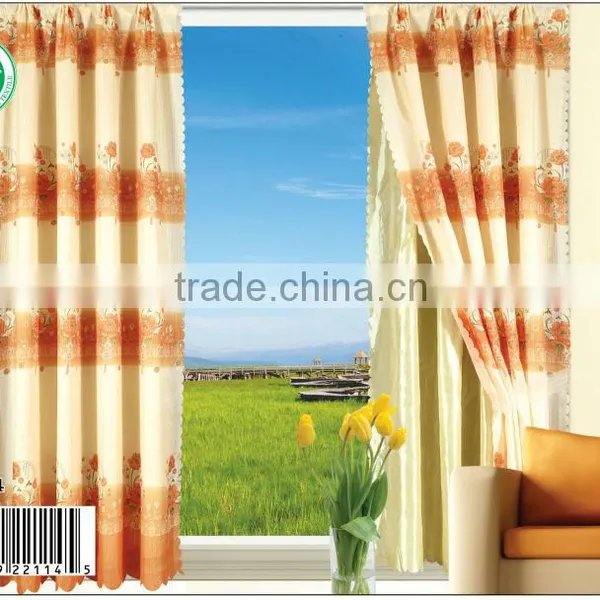 YH114 15 Years Top-rated Golden Seller Newest 100% Polyester Printed Finished Curtain