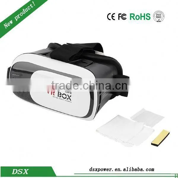 2016 Best Selling Google Cardboard Smartphone Headset Virtual Reality VR Box 3d Video Glasses Smart Phone VR BOX