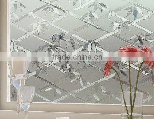 Embossed Cut Glass Pebbles Decorative Window Film Covering photo-5