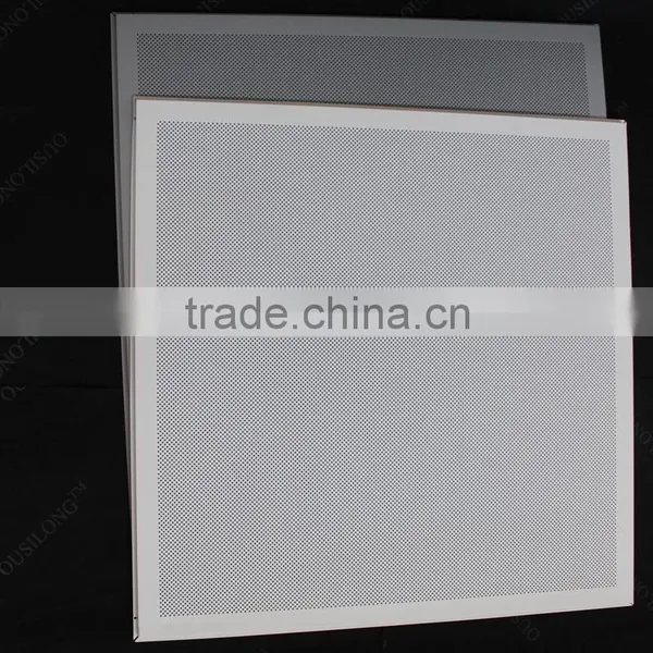 Fire Proofing Perforated Aluminum Sheet False Ceiling Tiles 600x600 mm photo-3
