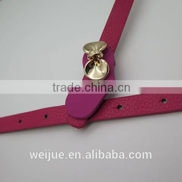 Lady's Fashion Belt With Heart and Bow Tie for Dress photo-3