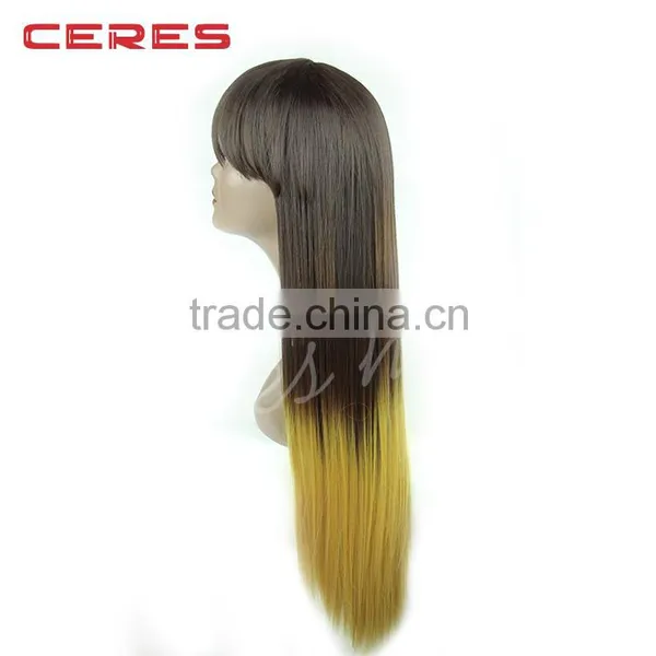 Popular Style High Tempreture Fiber Wigs For Black Women P4/6/270 Three Tone Color Synthetic Wig photo-4