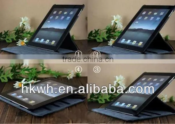PU leather notebook case for iPad 2
