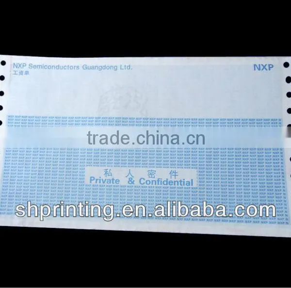 Manufacture 3-ply Continuous Payslip, Payslip Paper