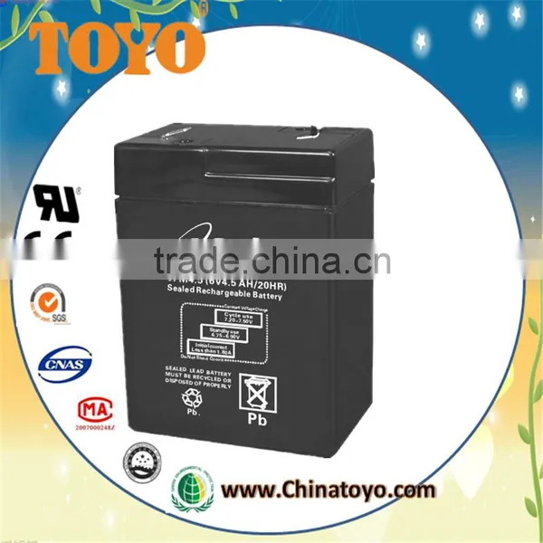 UPS Battery AGM Battery 6V4.5AH Sealed Lead Acid Solar Power Storage Battery