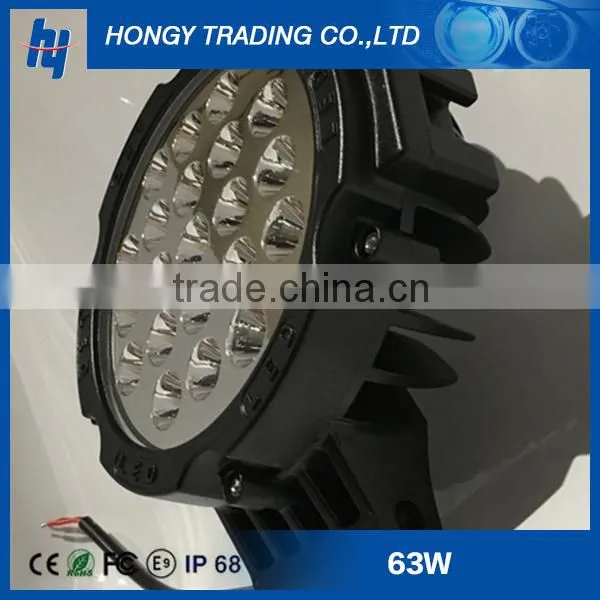 Round Aluminum Housing 7'' Auto Led Work Light 63w Led Driving Light for Offroad Truck Vehicle Car Accessories Quality Choice photo-2