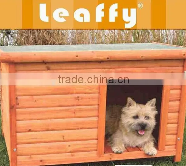LEAFFY-Wooden With Asphalt Roof Dog House S,M,L DH4031