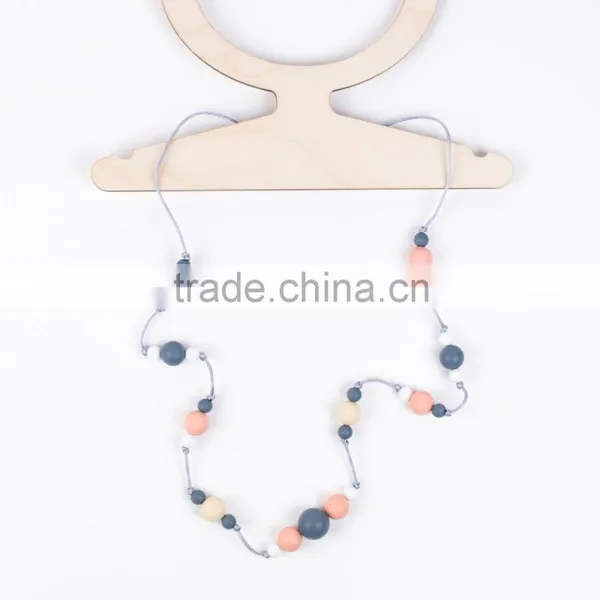Fashion Jewelry Silicone Teething Necklace - Ombre 'Jesse' For Baby Teether TN079