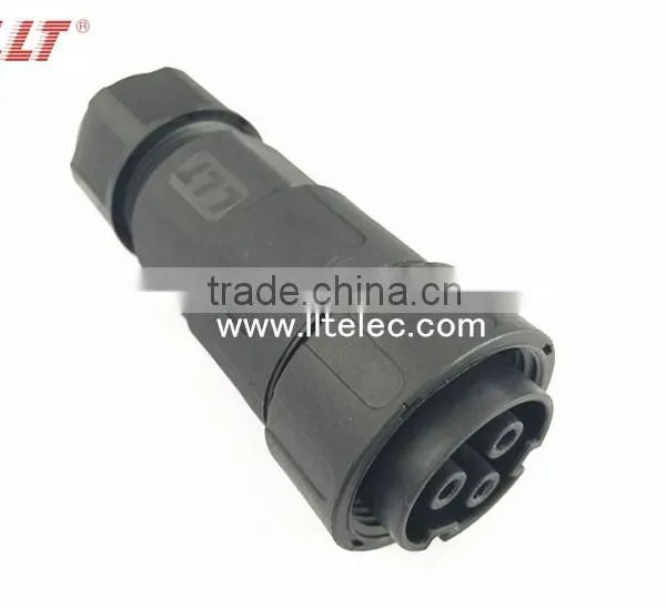 High Voltage 3 Contacts Screw Terminal Waterproof Panel Mount Connector photo-4