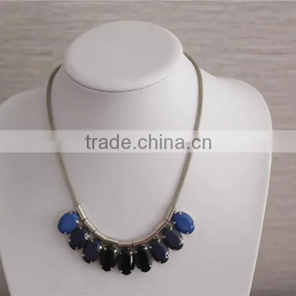 White Gold Plated Necklace, High Quality Crystal Pendant Necklace photo-3