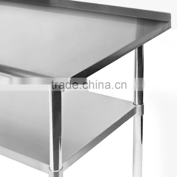Icegreen Stainless Steel Commercial Kitchen Prep & Work Table With Backsplash photo-3