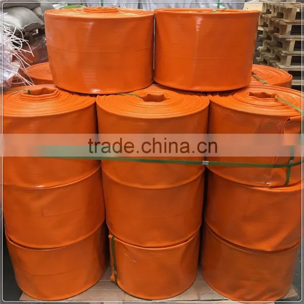 Tpu Layflat Flexible Hose 4'' 6'' 8'' 10'' and 12'' 200psi With V Couplings and PVC Layflat Hose Factory photo-3