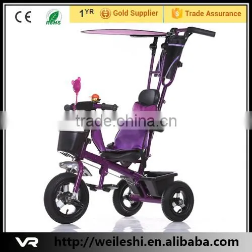 High Quality Baby Tricycle With Canopy/ Kids Tricycle Bike With Push Bar photo-4
