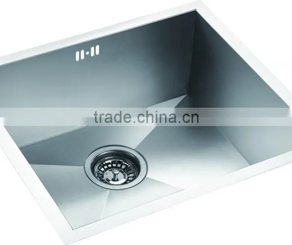 Undermount Single Bowl Stainless Steel Commerical Hand Made Kitchen Sink GR-3318SR photo-3