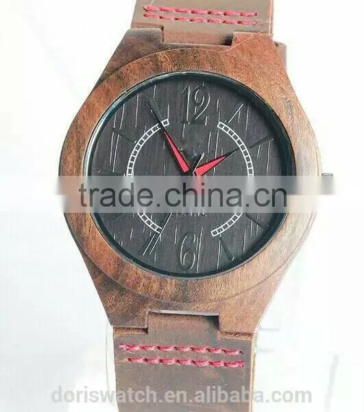 High Quality New Fashion Wooden Watch, 100% Natural Watch Wood, Wooden Wrist Watch Quality