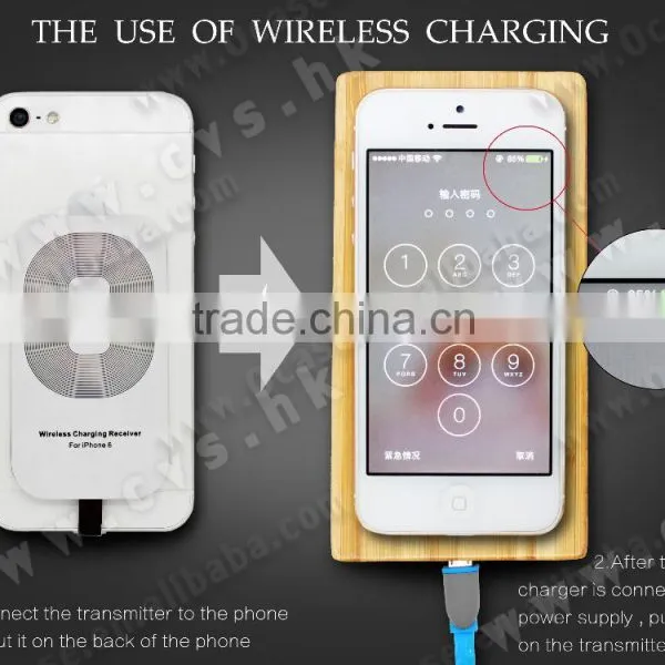 1000 mA Real Wood Mobile Phone Charger Wireless Charger With 5V 1A QI for Iphone, for Samsung photo-3