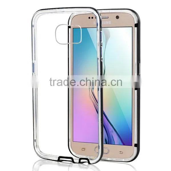 Hot Selling TPU Cover With pc Frame for Samsung Galaxy s6 Tpu Cover Case