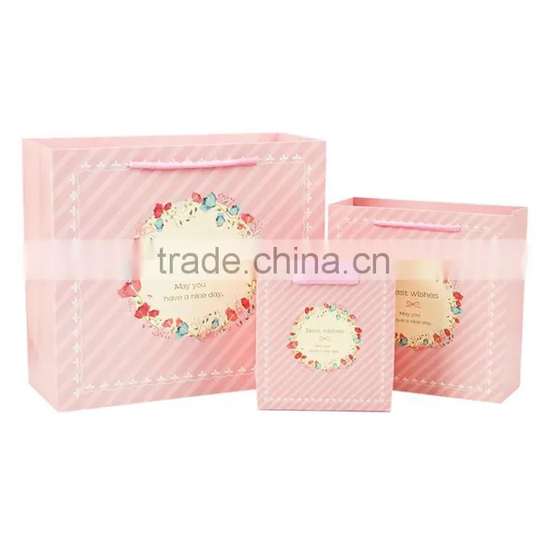 Fashion Custom Logo Printed Gift Paper Bag For A Best Wishes Gifts