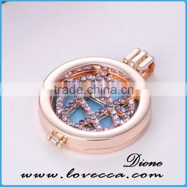 Alloy Oil Diffuser Locket Necklace Aromatherapy Necklace photo-3