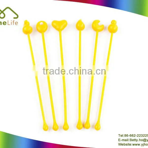 6 Swizzle Stir Sticks Wagon Wheels Restaurant Alcohol Drink Bar
