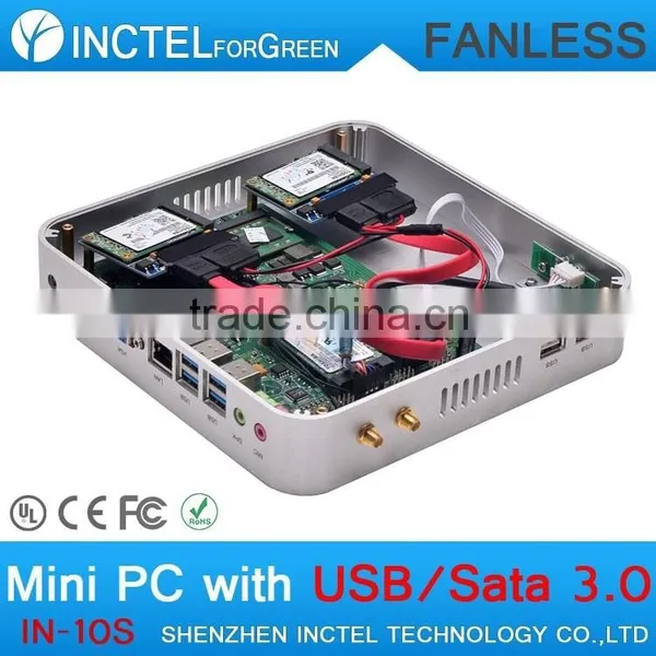 Fanless Alluminum Chassis Four Native Usb 3.0 C1037u 4g Ram 64g Ssd photo-5