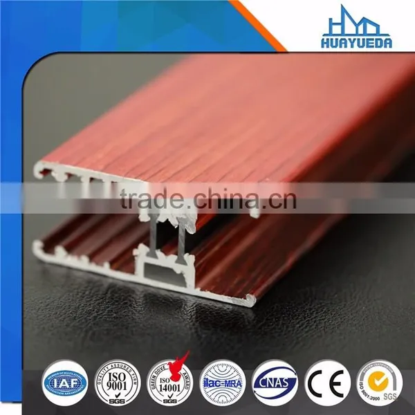 High Quality Thermal Break Wooden Grain Aluminum Frame photo-2