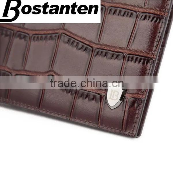Branded Alligator Pattern Top Grain Leather Men Wallet With Good Quality photo-3
