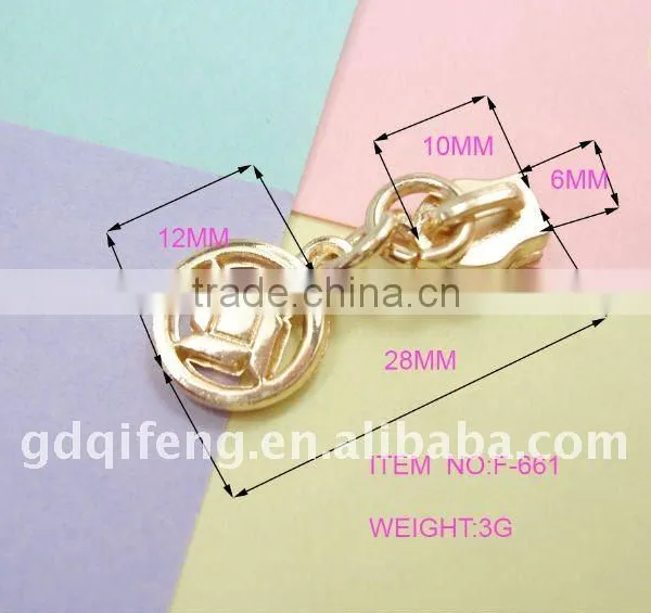 Qifeng Well Design Metal Zippers and Sliders F-661