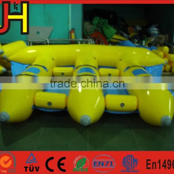 Hot Summer 6 Person Inflatable Flying Fish Banana Boat For Sale photo-2