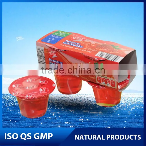 Strawberry gel snack