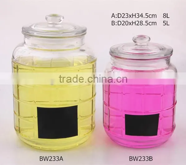 Glass Jar With Glass Lid
