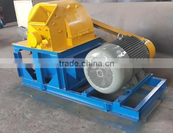 Wood log crusher