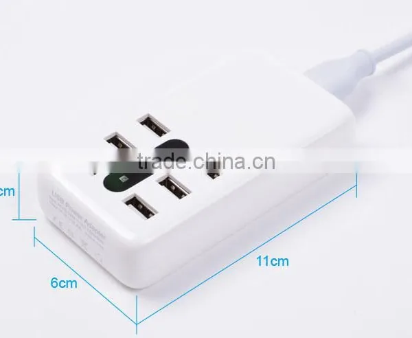 Usb Power Outlet Power Strip Board With 6 Usb Ports Charger photo-3