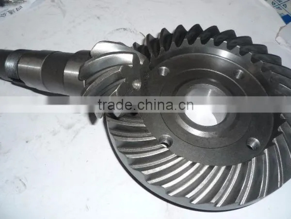 Diesel Engine Spiral Crown Gear Shank-type Spiral Bevel Pinion Tire 6.00-16 photo-3