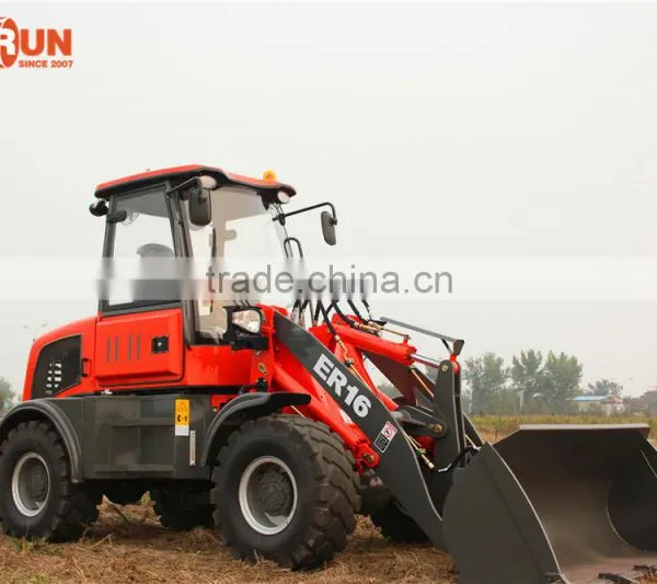 Made in China Qingdao Everun 1.6 Ton Mini Front End Loader With Luxury Cabin photo-3
