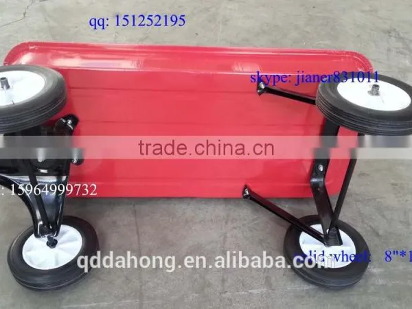 Metal Kid's Tool Cart , Pro-enviromental Red Wagon,Children Wagon TC1805 With Solid Wheel photo-6