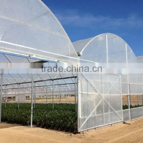 RoughBrothers PolyArch-RD2 Muli-span Galvanized Steel Frame Vegetable and Flower Greenhouse