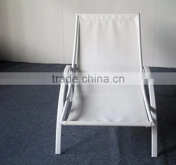 Outdoor Furniture Stackable Aluminium Mesh Lounge Chair photo-3