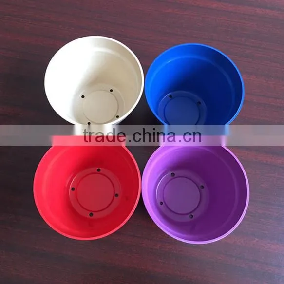 Colorful Bamboo Fiber Flower Pot Garden Pot photo-3